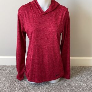 Nike long sleeve hooded Dri-Fit top!